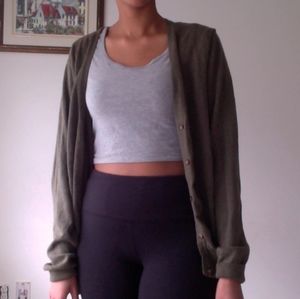 ❤SALE❤ Olive Green Button-Down Cardigan